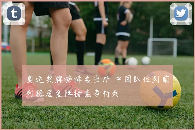 奥运奖牌榜排名出炉 中国队位列前列稳居金牌榜竞争行列
